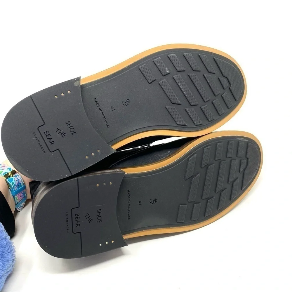 SHOE THE BEAR LEATHER DALTON BOOTS BLACK